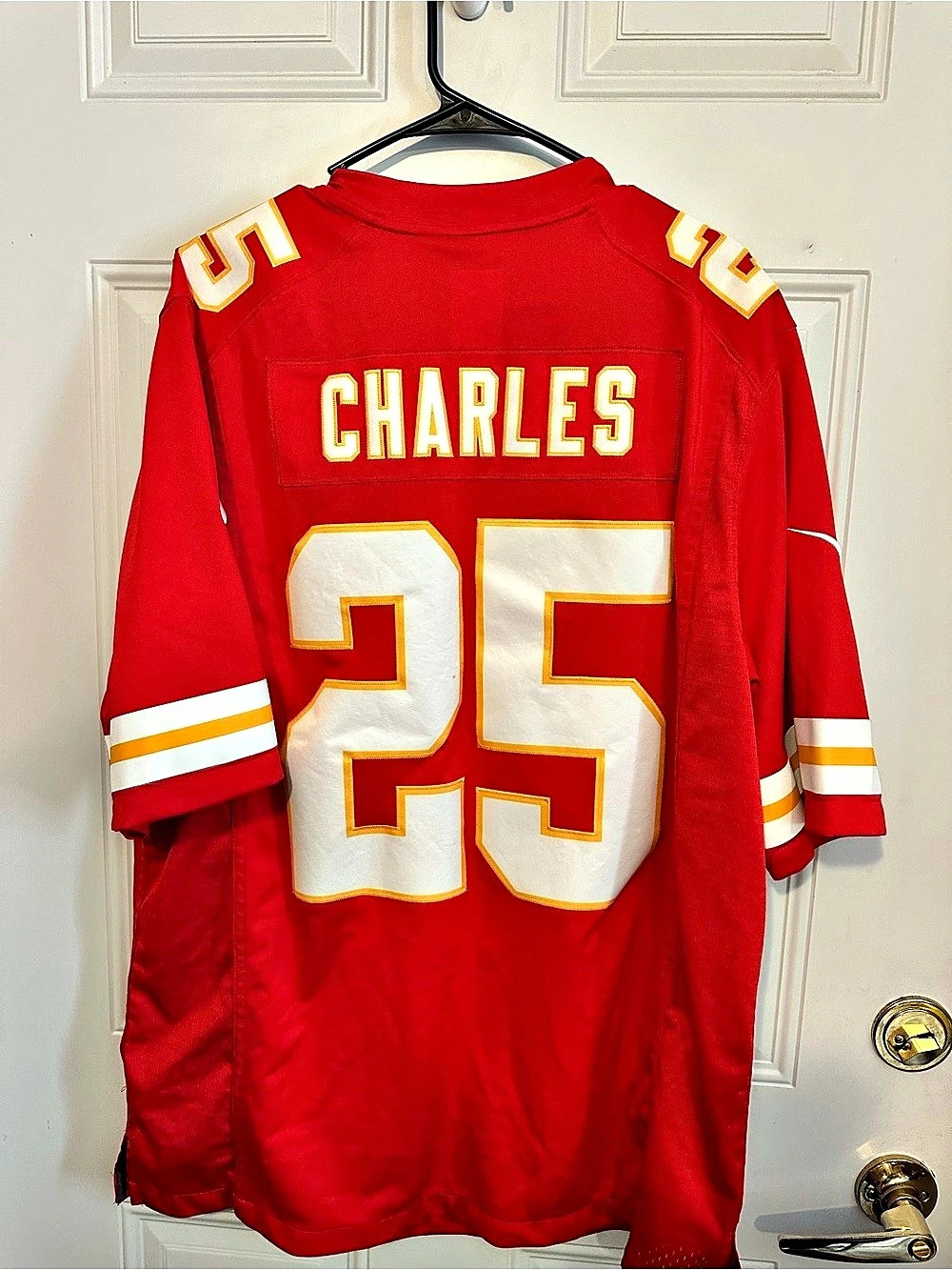 Nike Kansas City Chiefs Travis Kelce #25 jersey Red White XL Football Jersey